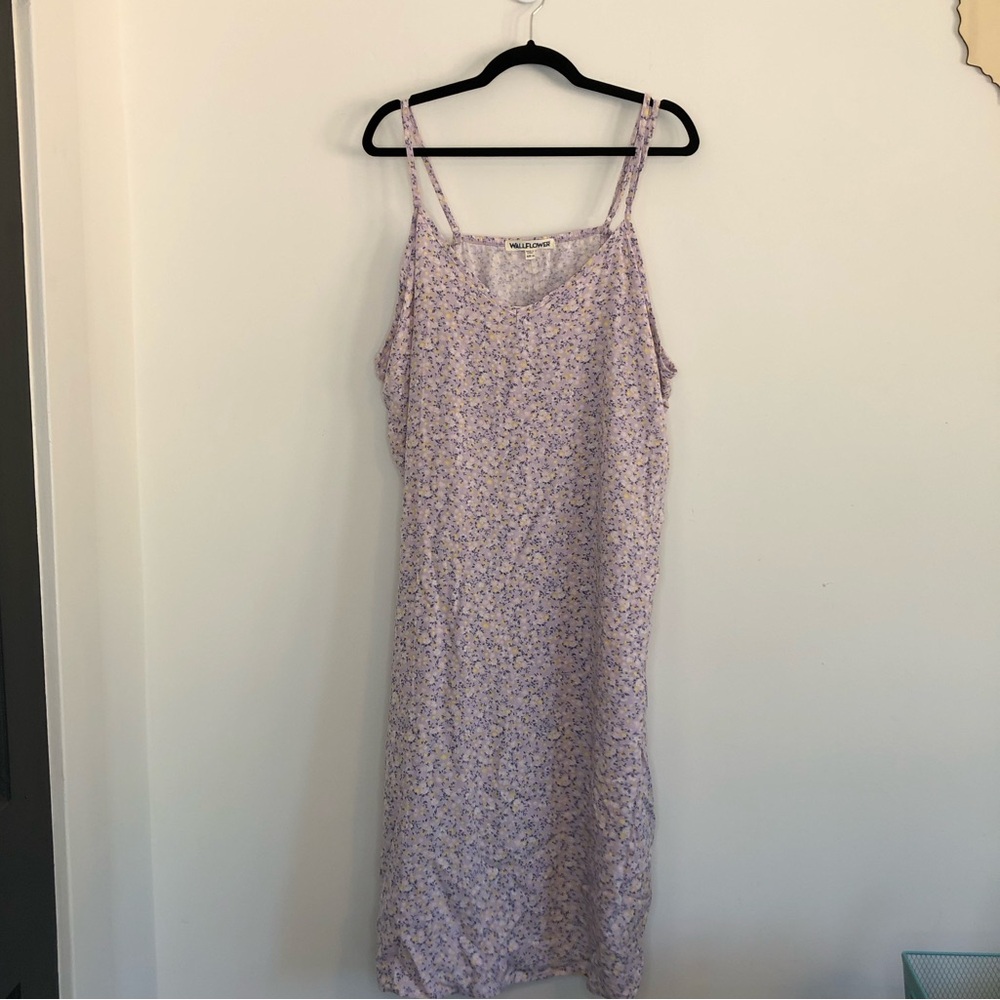 Wallflower Lavender Floral Maxi Summer Dress Size 3x Cottagecore NWT Maxi